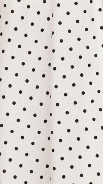 Fiana Top - White/Black Polka Dot