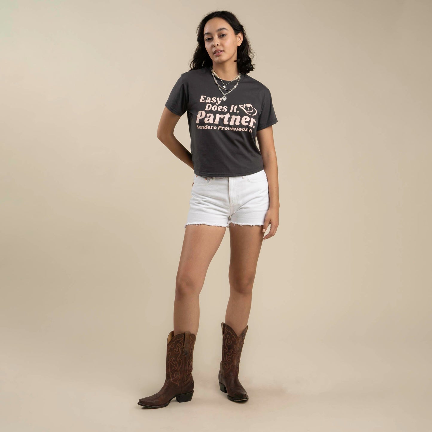 Ysleta High-Rise Women's Shorts - Black Denim