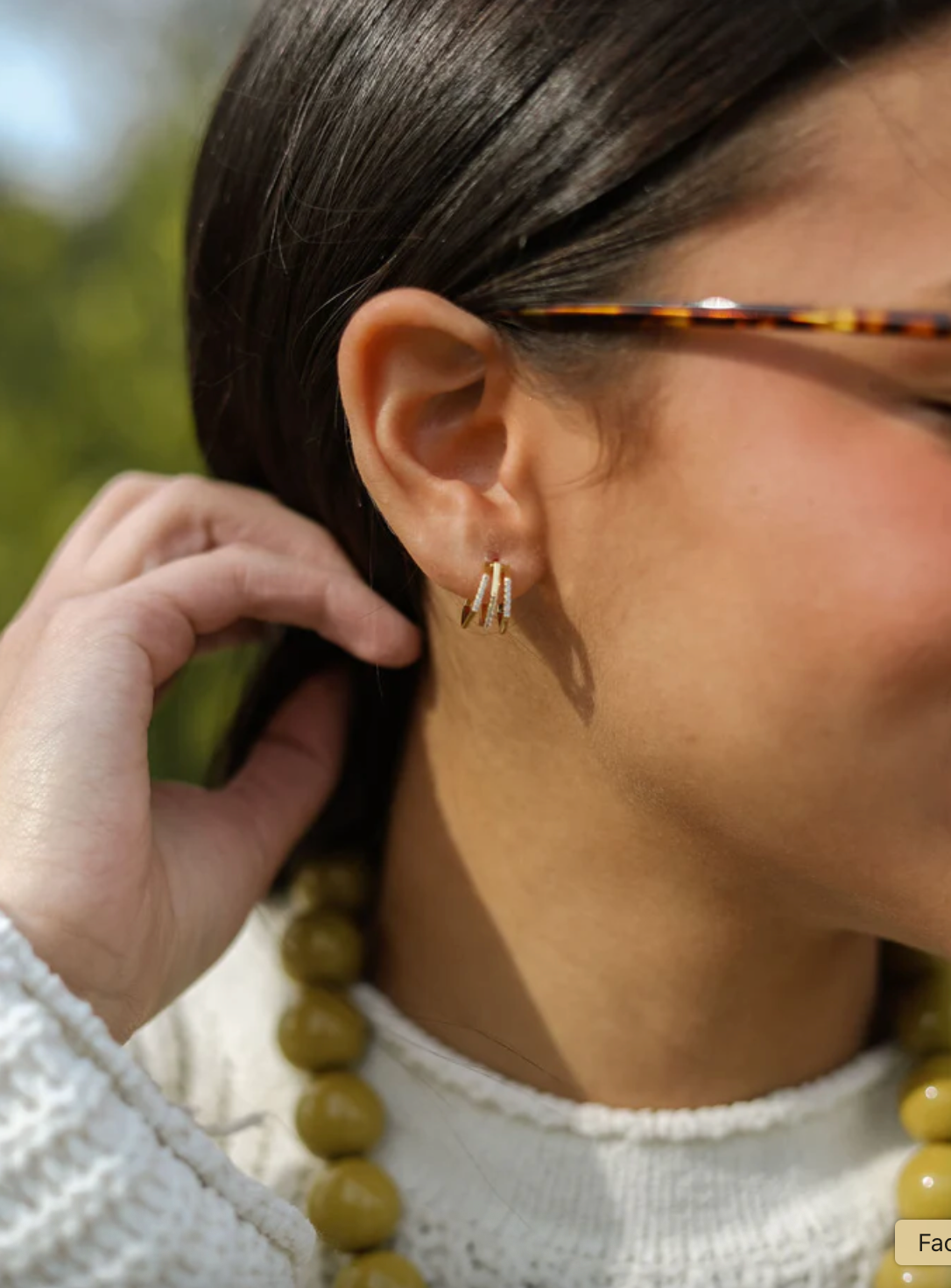 Dillon Huggie Earrings