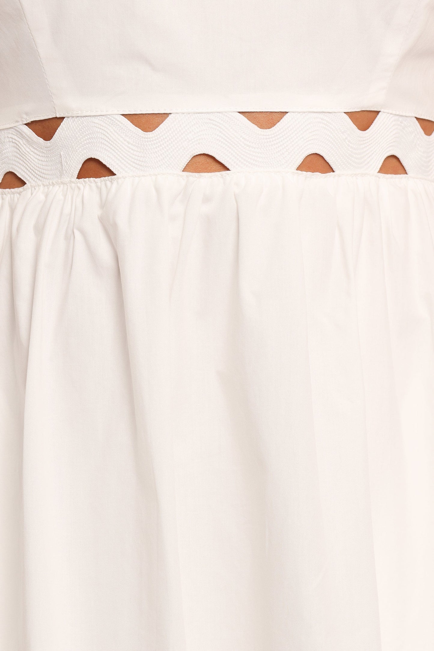 Angelus Midi Dress - White