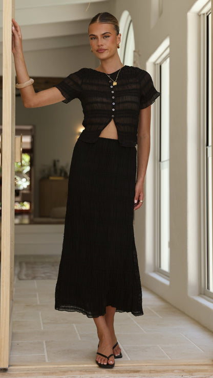 Maisie Maxi Skirt - Black