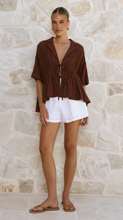 Kailey Top - Brown