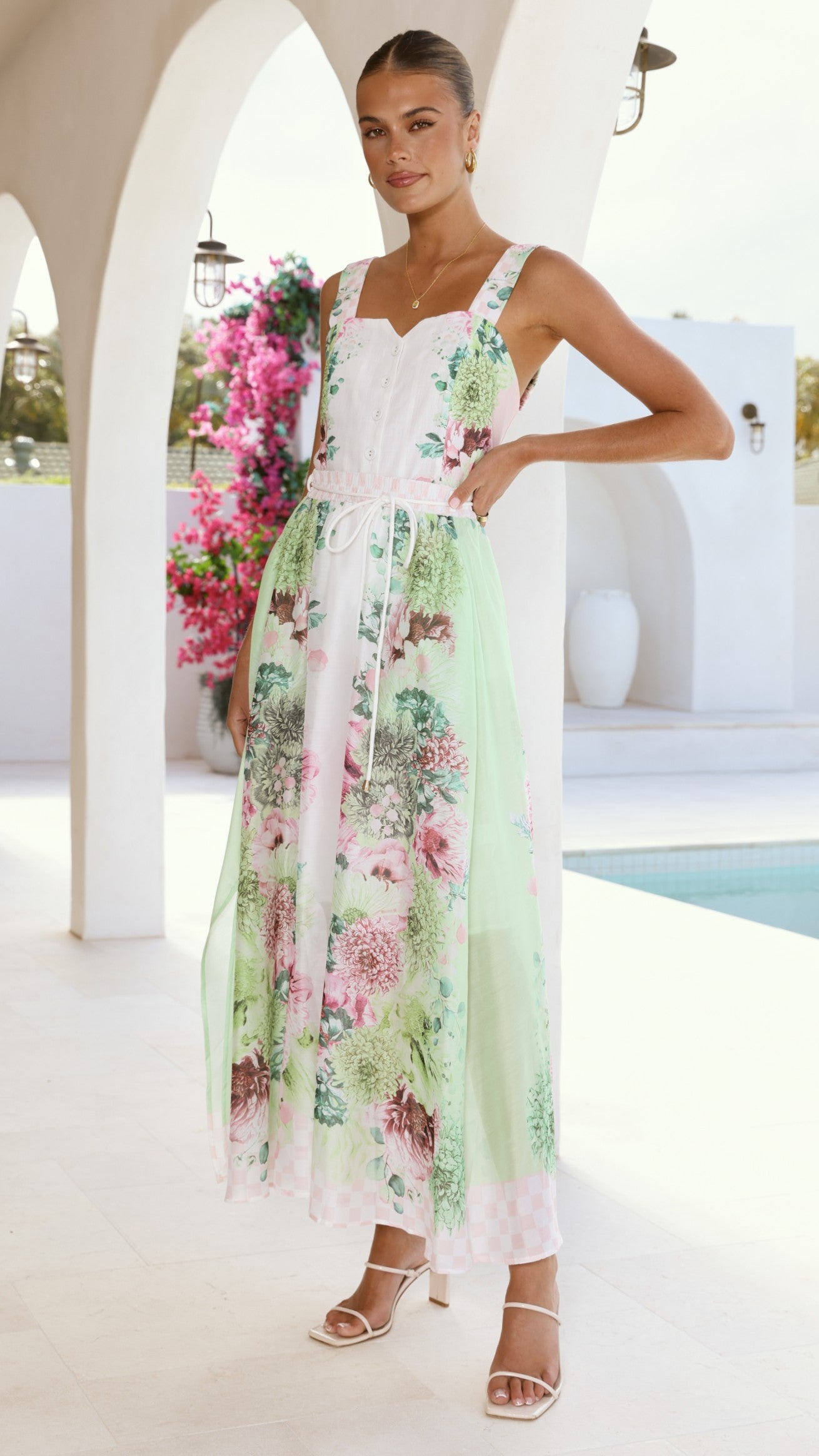 Kira Maxi Skirt - Sorbet Symphony