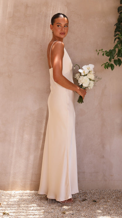 Ziah Maxi Dress - Soft Gold