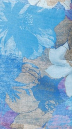 Rixie Crop Top - Blue Floral