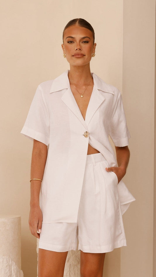 Emmaline Shorts - White