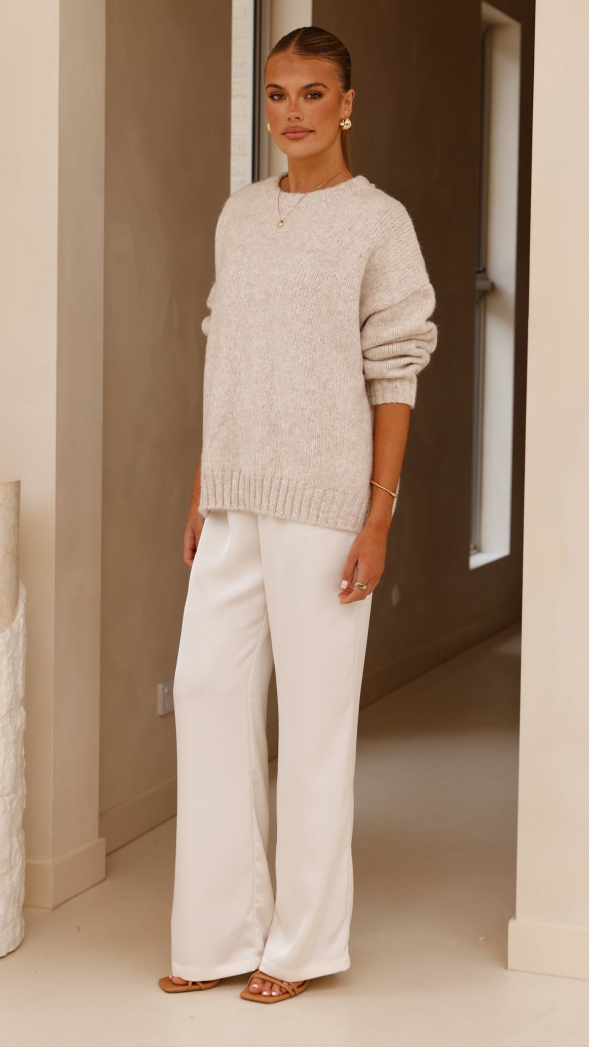 Mila Knit Jumper - Oatmeal