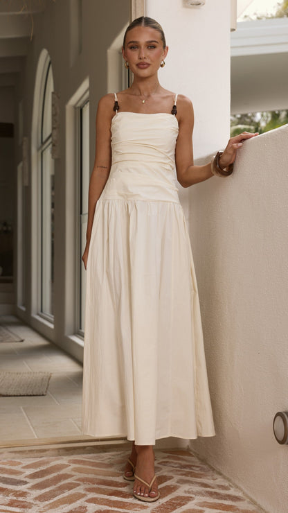 Raziela Maxi Dress - Cream