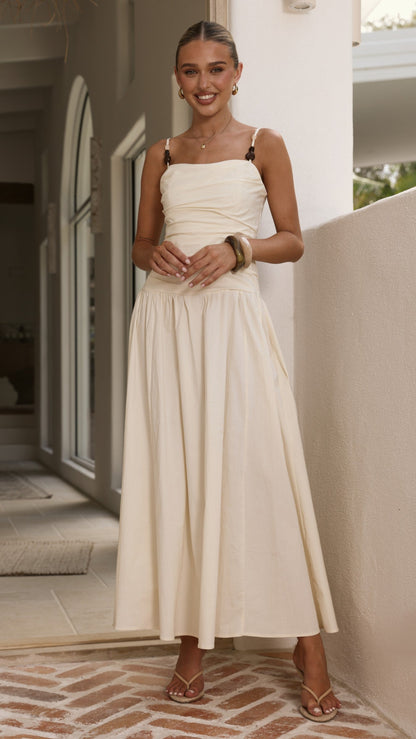 Raziela Maxi Dress - Cream