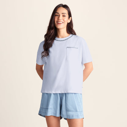 Laurie Womens 100% Cotton Supersoft Boxy Fit T-Shirt - Optic White