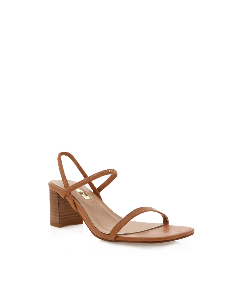 Balton Mule Heel - Sugar Brown / Natural