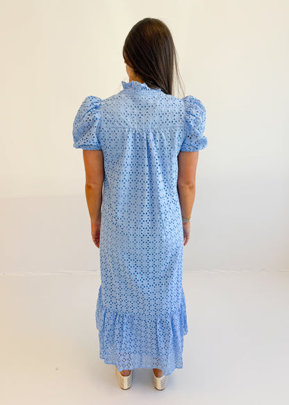 Holland Puff Sleeve Midi Dress