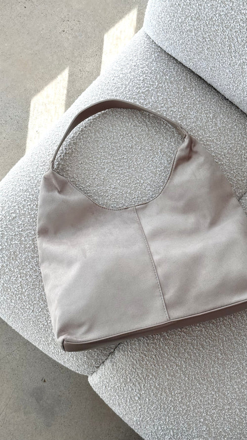 Tammy Shoulder Bag - Mist Suede