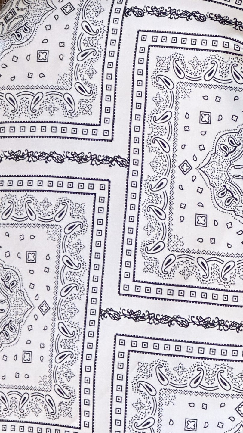 Dameka Pants - White / Black Print