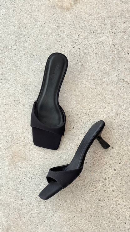 Meadow Heel - Black Grosgrain