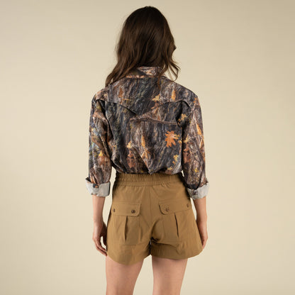 The Solaya Performance Short - Saddlebrush Brown
