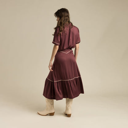 Cheyenne Western Skirt - Zinfandel