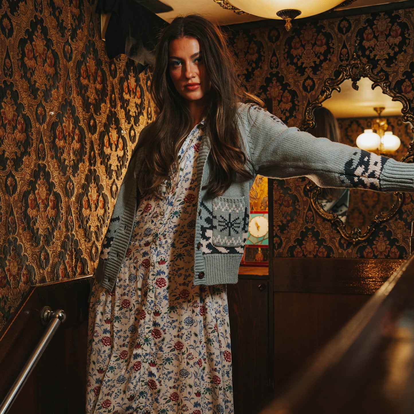 La Dahlia Dress - White Floral