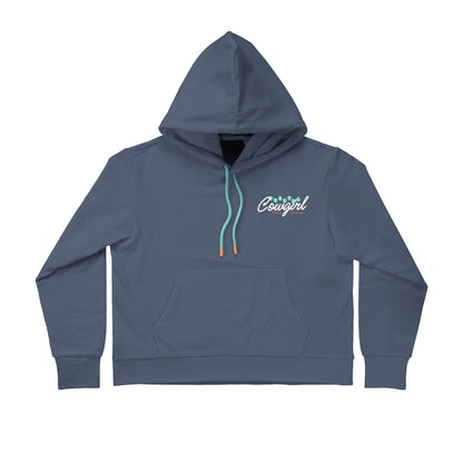 Coastal Cowgirl Crop Hoodie - Navy