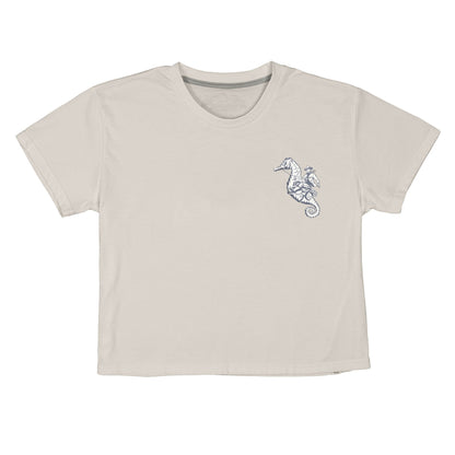 We Dive Boxy Tee - Vintage White
