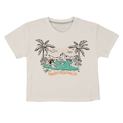 Mirage Boxy Tee - Vintage White