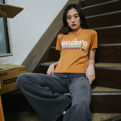 Retro Logo Boxy Tee - Meerkat