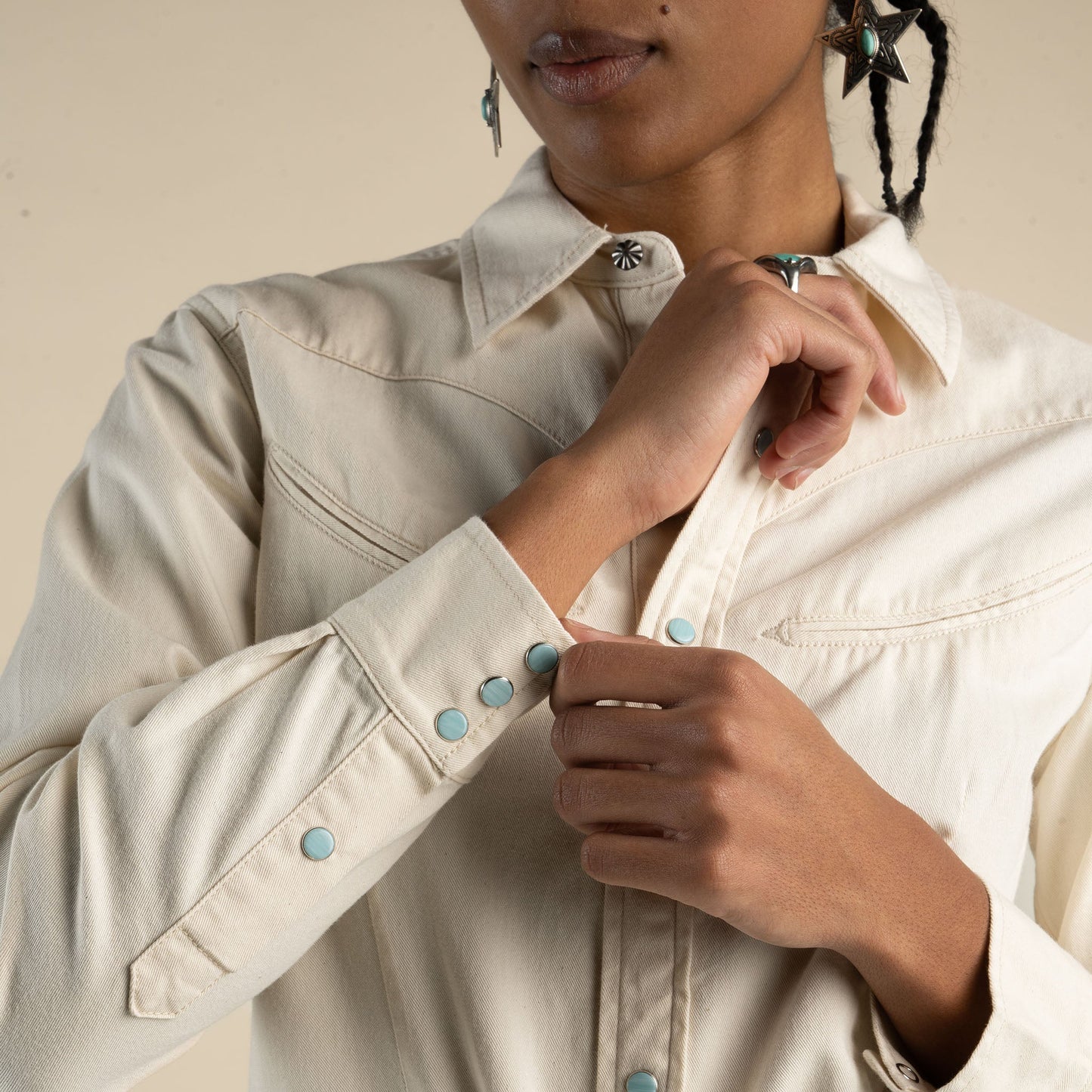Women's Hondo Pearl Snap Denim Shirt