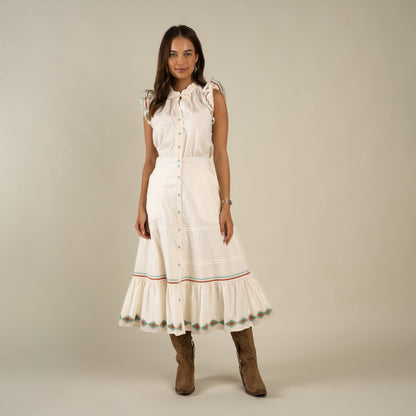 The Paloma Blouse - Vintage White