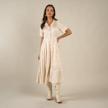 La Dahlia Dress - Dustbloom - Antique White