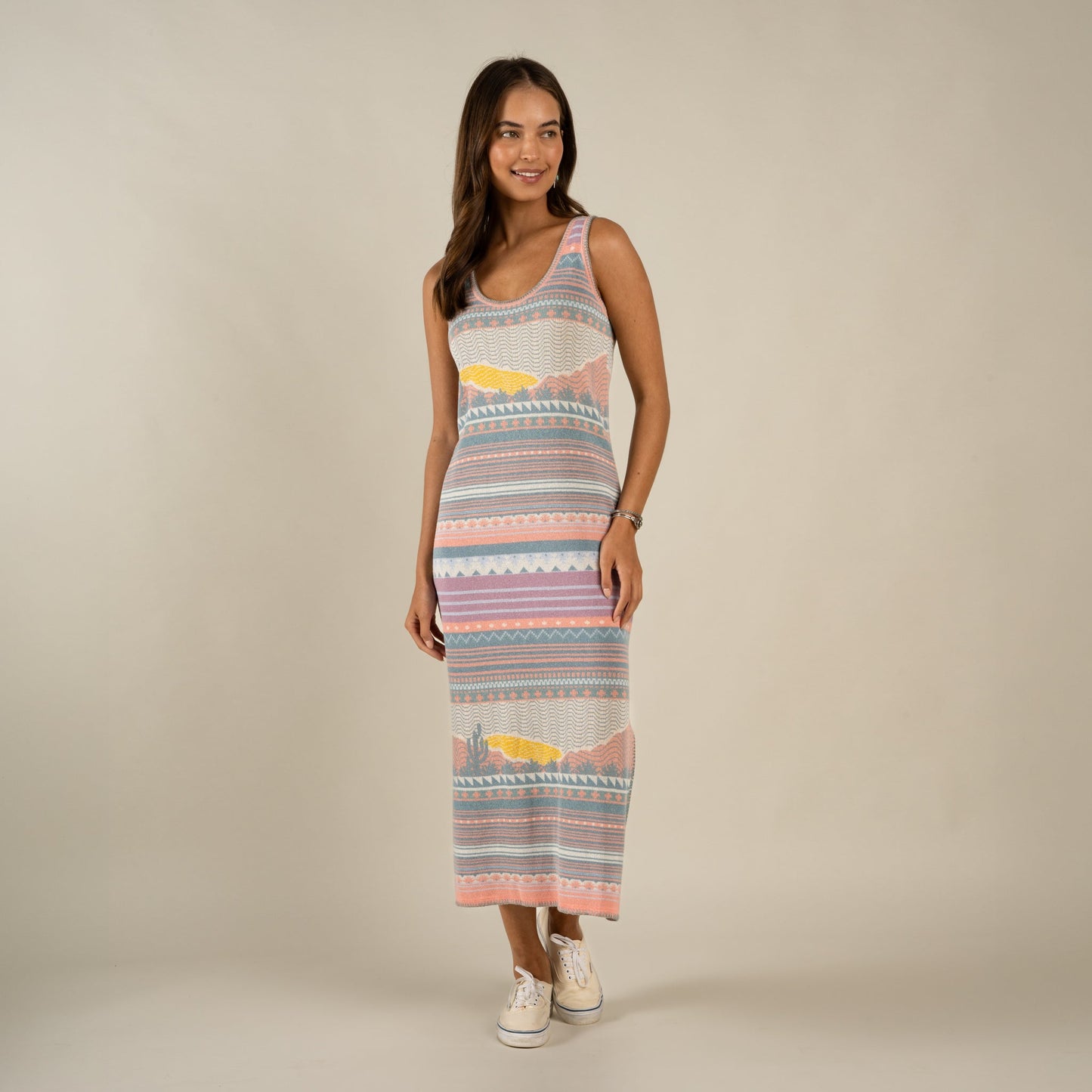 Puebla Knit Dress - Sonora - Sunset